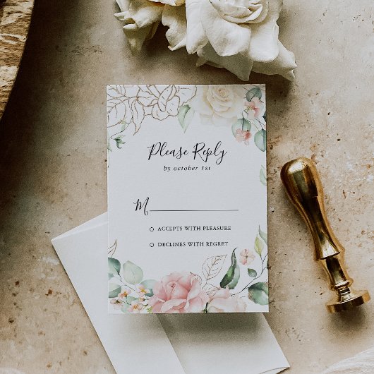 Feuillage vert or Floral RSVP