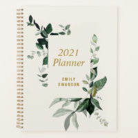 feuillage vert planificateur 2021