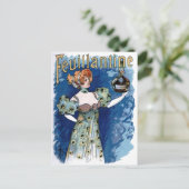 Feuillantine-likeurreclame Briefkaart (Staand voorkant)