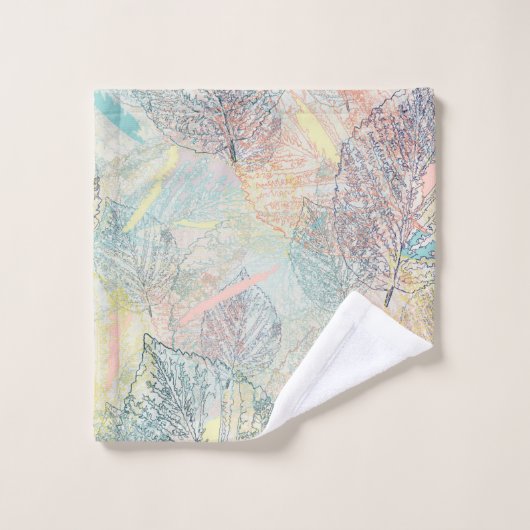 Feuille. (Gant de toilette)