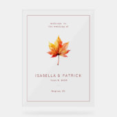 Feuille Aquarelle Automne Chaud (Recto)
