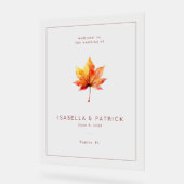 Feuille Aquarelle Automne Chaud (Angle)