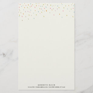 Feuille-Arc-en-ciel de papeterie personnalisé par