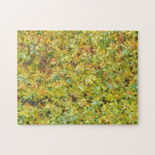 Feuille Art Abstrait Challenging Nature Puzzle (Horizontal)