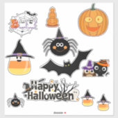 Feuille autocollants Halloween (Feuille)