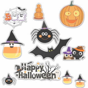 Feuille autocollants Halloween