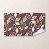 Feuille Beige Brown minimaliste Motif (Serviette à main)