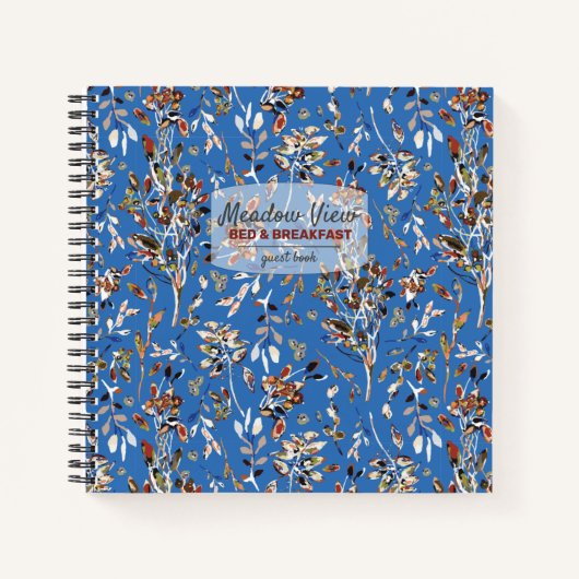 Feuille Berries Blue Vacances Location Livre d'or (Devant)