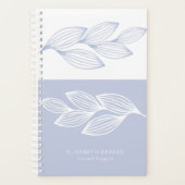 Feuille bleu poussiéreux chic et moderne (Devant)