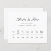 Feuille budgétaire Ordre des événements du Mariage (Devant / Derrière)