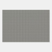 Feuille Classé Floral Art Motif sur gris noir (Devant 3)