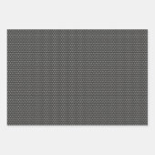 Feuille Classique Floral Art Motif Sur Grey Black (Devant 3)