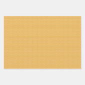 Feuille Classique Floral Art Motif Sur Ochre Jaune (Devant 3)