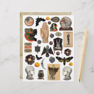 Feuille clipart Halloween vintage