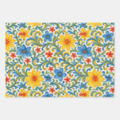 Feuille coloré classique Motif d'art floral (Devant)