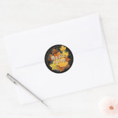 Feuille coloré sirop d'érable Étiquette personnali (Enveloppe)