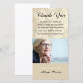 Feuille commémoratif d'automne de Merci de (Devant / Derrière)