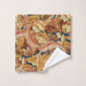 Feuille d'acanthe de William Morris, motif automna (Gant de toilette)