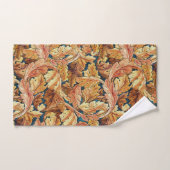Feuille d'acanthe de William Morris, motif automna (Serviette à main)