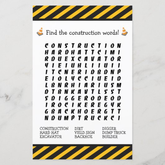 Feuille d'activité pour l'anniversaire d'un garçon (Dos)