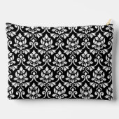 Feuille Damask Big Pattern White op Black Etui (Achterkant)