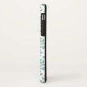 Feuille Damask Blauwgroen Pattern (Aangepast) Case-Mate iPhone Case (Achterkant/links)