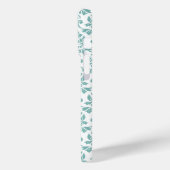 Feuille Damask Blauwgroen Pattern (Aangepast) Case-Mate iPhone Case (Achterkant / Links)