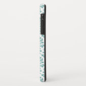 Feuille Damask Blauwgroen Pattern (Aangepast) Case-Mate iPhone Case (Achterkant/links)