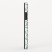 Feuille Damask Blauwgroen Pattern (Aangepast) Case-Mate iPhone Case (Achterkant/rechts)