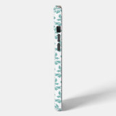 Feuille Damask Blauwgroen Pattern (Aangepast) Case-Mate iPhone Case (Achterkant / Links)
