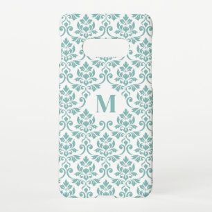 Feuille Damask Blauwgroen Pattern (Aangepast) Samsung Galaxy S10E Hoesje