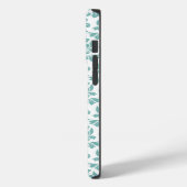Feuille Damask Blauwgroen Pattern Case-Mate iPhone Case (Achterkant / Links)