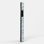 Feuille Damask Blauwgroen Pattern Case-Mate iPhone Case (Achterkant/rechts)