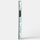 Feuille Damask Blauwgroen Pattern Case-Mate iPhone Case (Achterkant / Rechts)