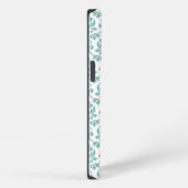 Feuille Damask Blauwgroen Pattern iPhone Hoesje (Rechterkant)