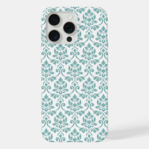 Feuille Damask Blauwgroen Pattern iPhone 15 Pro Max Hoesje