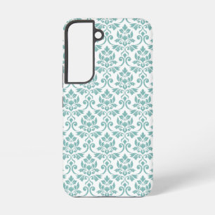 Feuille Damask Blauwgroen Pattern Samsung Galaxy Hoesje