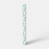 Feuille Damask Blauwgroen Pattern Samsung Galaxy Hoesje (Linkerkant)