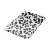 Feuille Damask LG Pattern Black Badmat (Gekanteld)