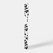 Feuille Damask LG Pattern Zwart op Wit iPhone Hoesje (Rechterkant)