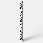 Feuille Damask LG Pattern Zwart op Wit Samsung Galaxy Hoesje (Linkerkant)