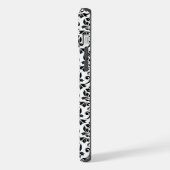 Feuille Damask Motif noir (personnalisé) (Côté gauche)