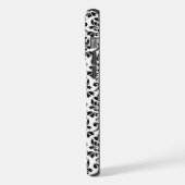 Feuille Damask Motif noir (personnalisé) (Côté gauche)