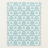 Feuille Damask Motif Turquoise (Devant)
