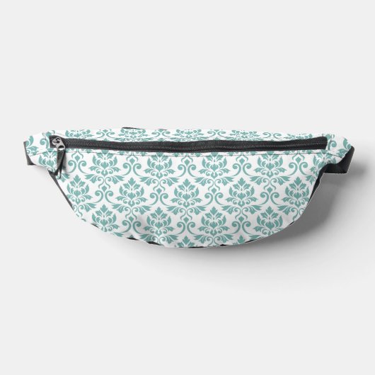 Feuille Damask Motif Turquoise (Poser)