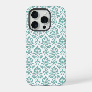 Feuille Damask Motif Turquoise