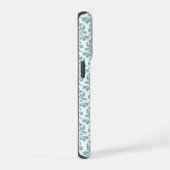 Feuille Damask Motif Turquoise (Côté droit)