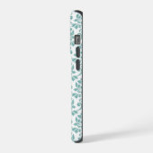 Feuille Damask Motif Turquoise (Côté gauche)