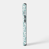 Feuille Damask Motif Turquoise (Côté gauche)