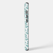 Feuille Damask Motif Turquoise (personnalisé) (Côté gauche)